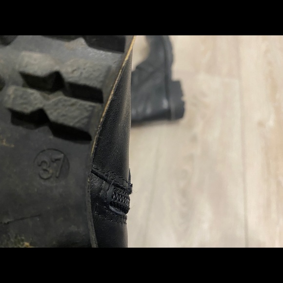 Black boots real leather - Picture 3 of 3